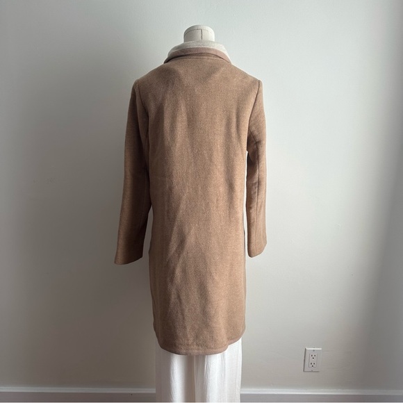 Aritzia Babaton Atelier Cormac Coat 96% Wool Tan Colour Size Extra Small - Picture 12 of 16